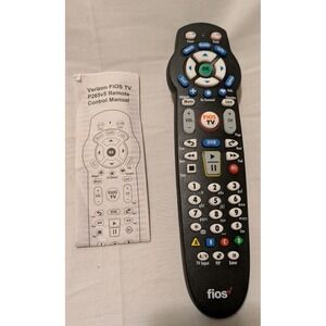 Verizon FiOS VZ P265v5 RC Replacement TV Remote‎ Control Plus Manual